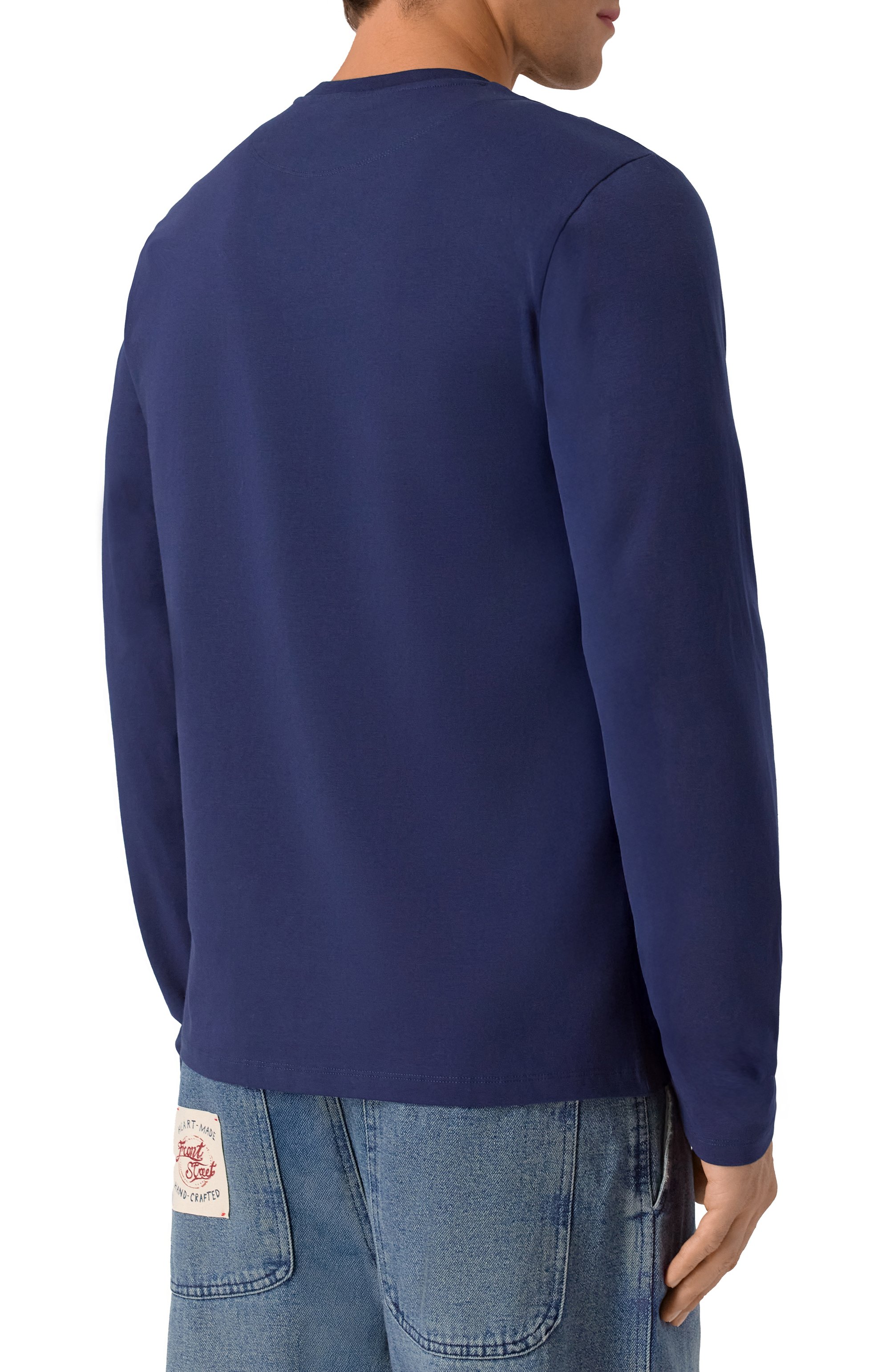 Хлопковый лонгслив DIRK BIKKEMBERGS, арт. BMT1228, фото 4