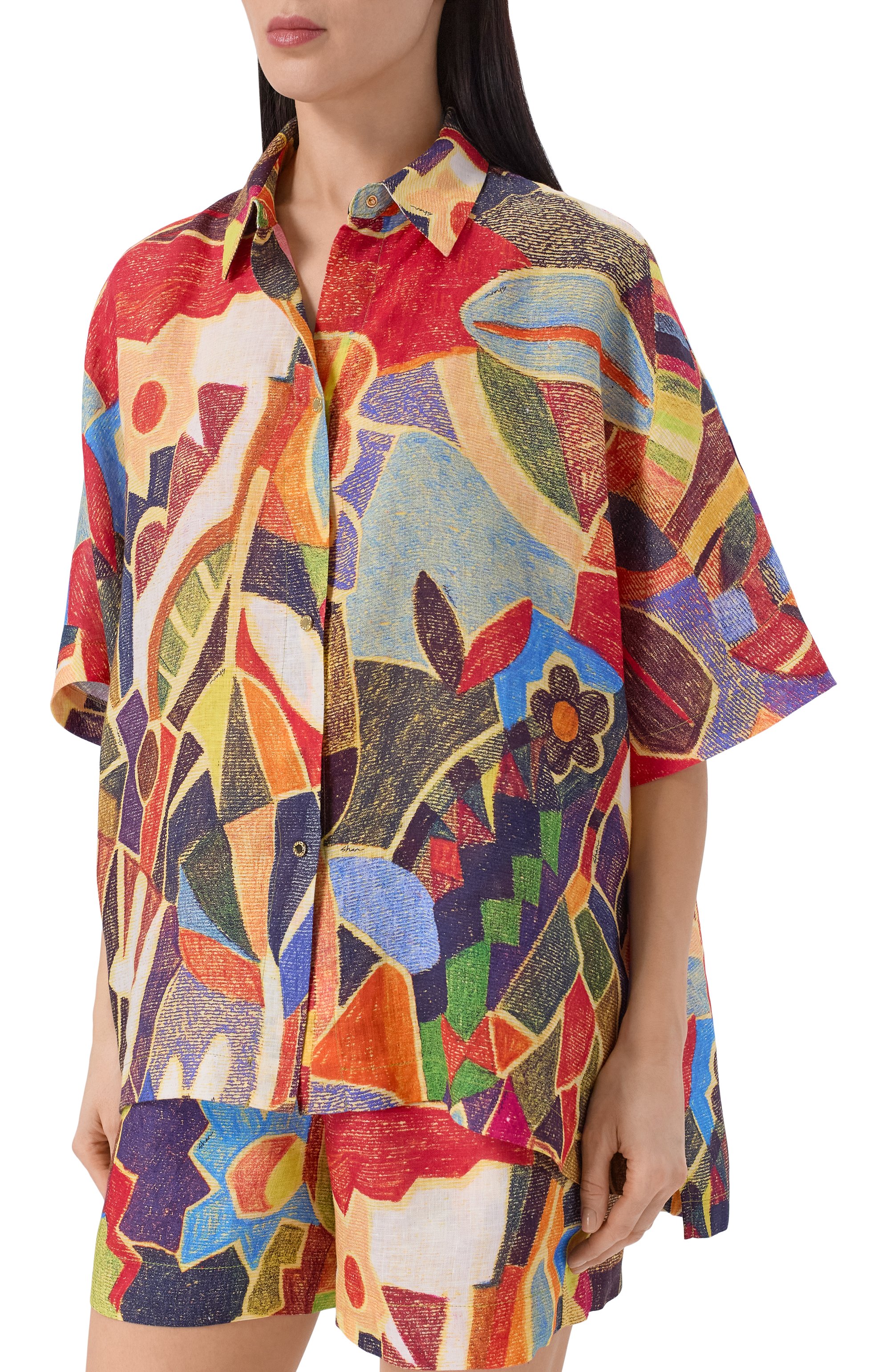 Льняная рубашка SHAN, арт. 42636-82, фото 3