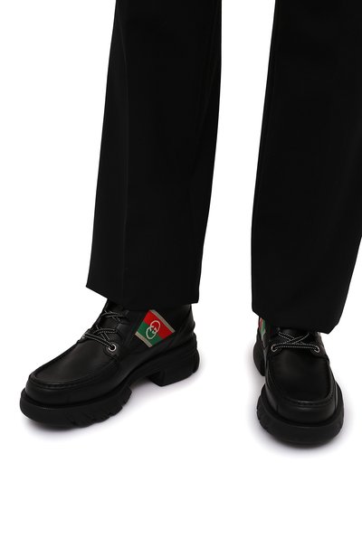 Кожаные ботинки GUCCI, арт. 663368/DTNE0, фото 3