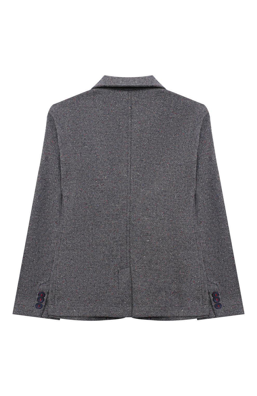 Пиджак IL GUFO синего цвета по цене 23350 руб., арт. A21GB033W5016/2A-4A, фото 2 Пиджак IL GUFO, арт. A21GB033W5016/2A-4A, фото 2