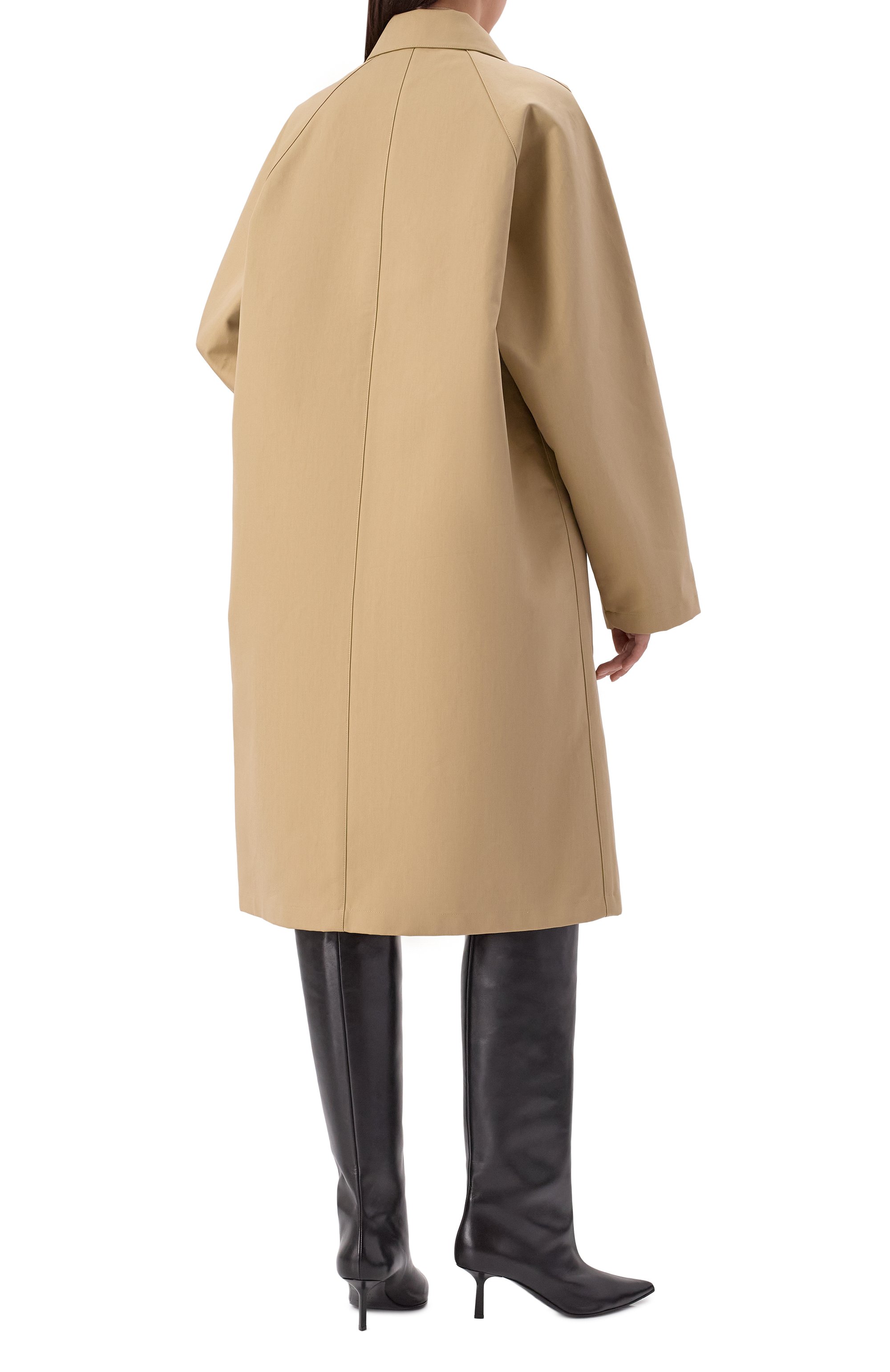 Хлопковый плащ LE17SEPTEMBRE, арт. LS2579CT007EBE, фото 4