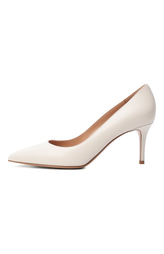 Кожаные туфли Gianvito 70  Gianvito Rossi G26770.70RIC.VIT0FFW Кремовый  G26770.70RIC.VIT0FFW Фото 4