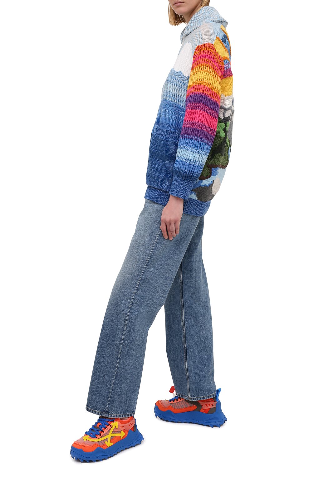 Комбинированные кроссовки odsy-1000 OFF-WHITE, арт. 0WIA180R21FAB0014518, фото 2