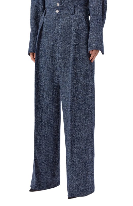 Твидовые брюки BOSS Orange 50553824 Синий  50553824 Фото 3