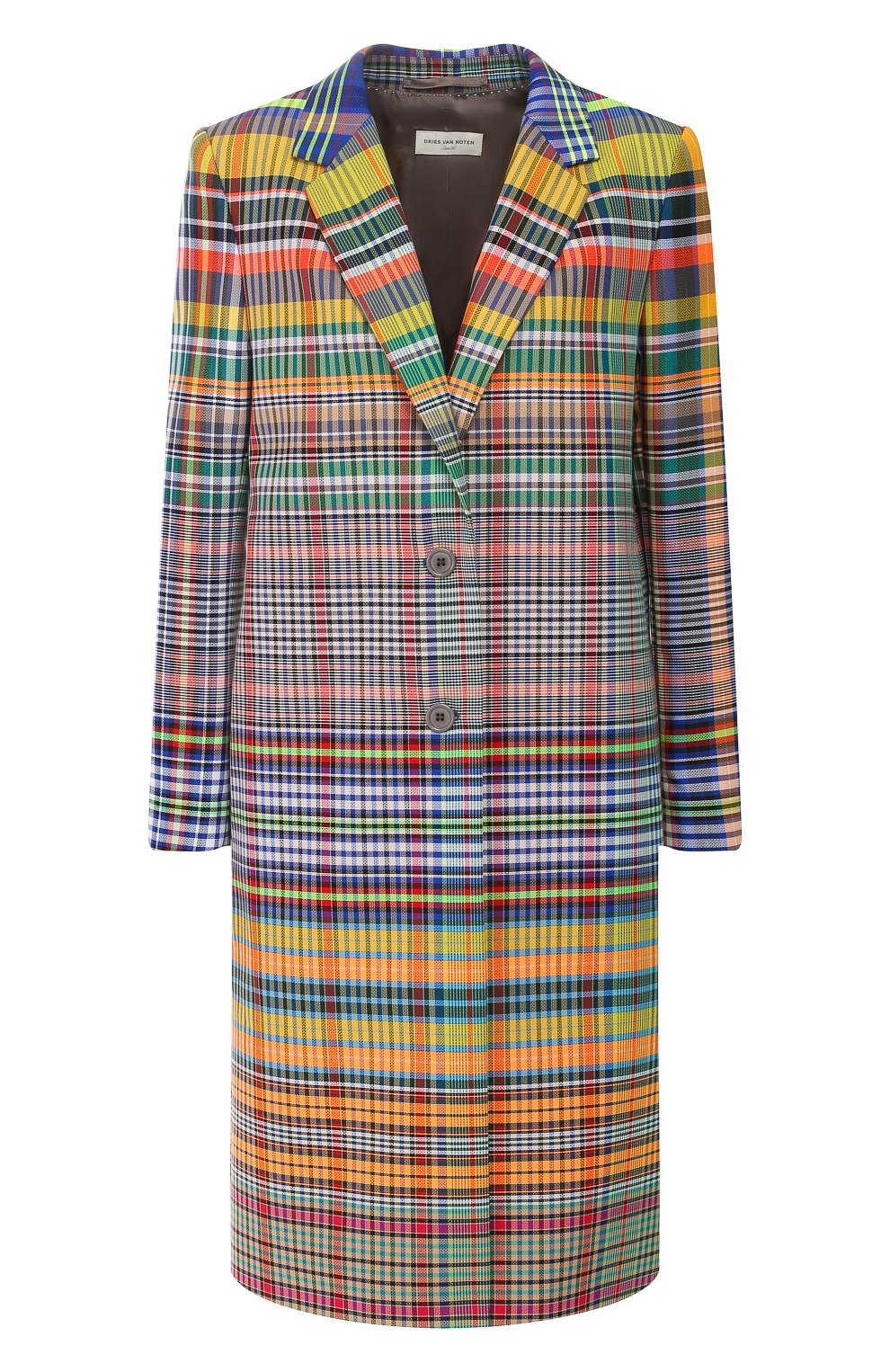 Пальто в клетку DRIES VAN NOTEN, арт. 191-10222-7041, фото 1