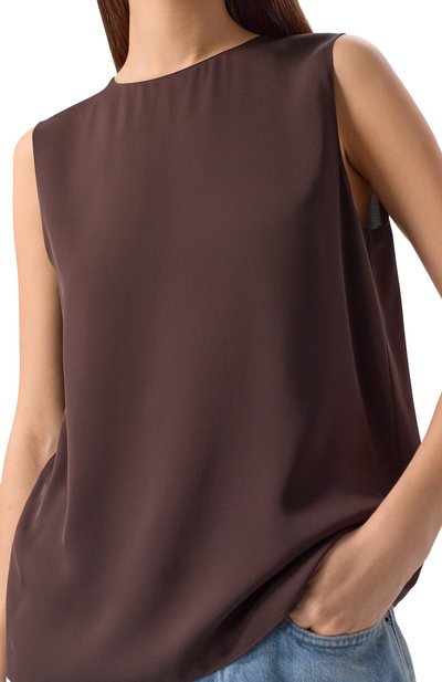 Шелковый топ THEORY, арт. M0102539, фото 5