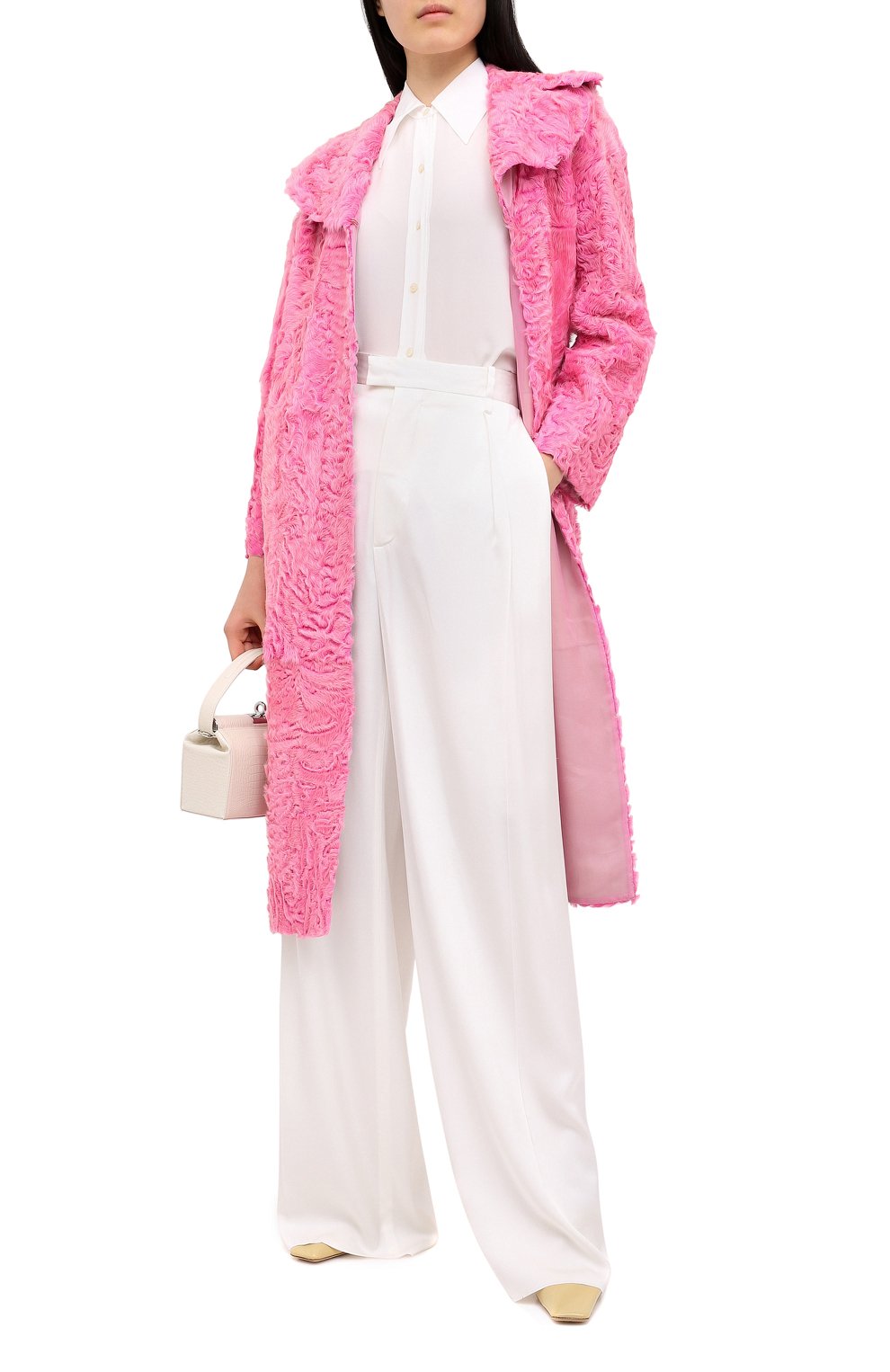 Шуба из меха ягненка VALENTINO, арт. PF3FA417/CAF, фото 2