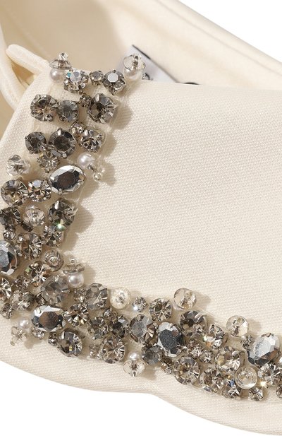 Шелковый воротник DICE KAYEK кремового цвета по цене 79150 руб., арт. PF23CL901, фото 4 Шелковый воротник DICE KAYEK, арт. PF23CL901, фото 4