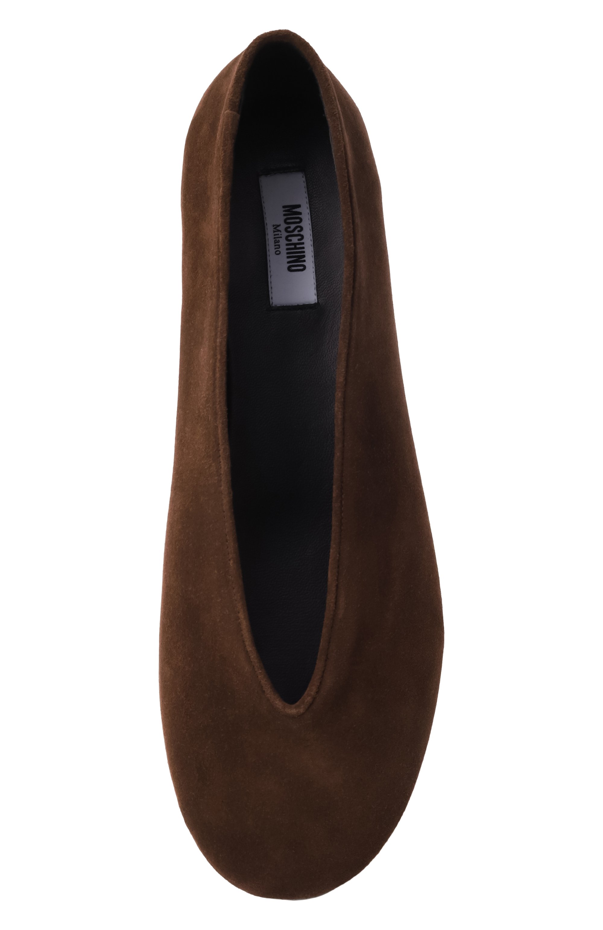 Замшевые балетки MOSCHINO, арт. MA11010C10/ME0, фото 6