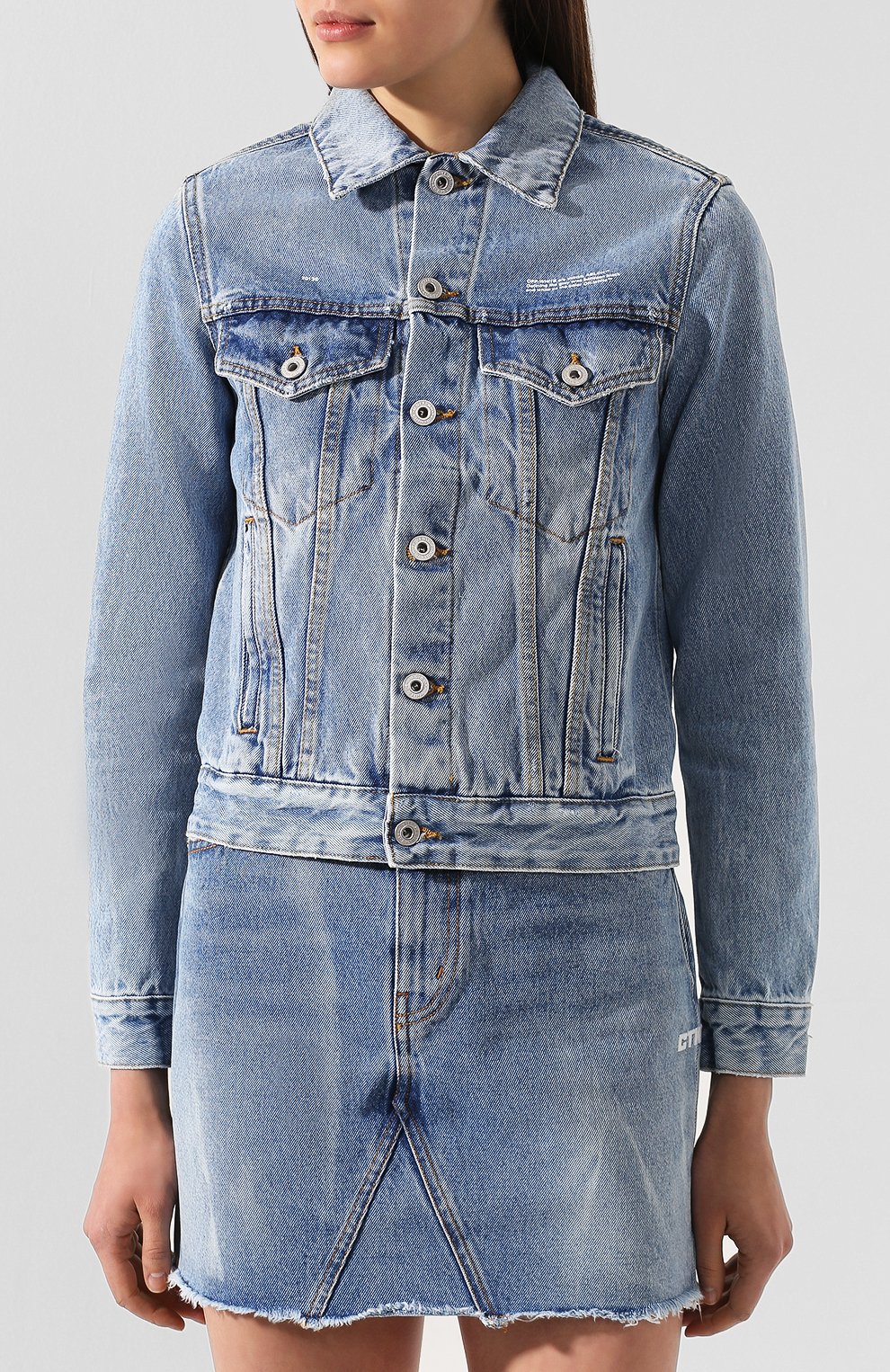 Джинсовая куртка OFF-WHITE, арт. 0WYE012E197730778700, фото 3