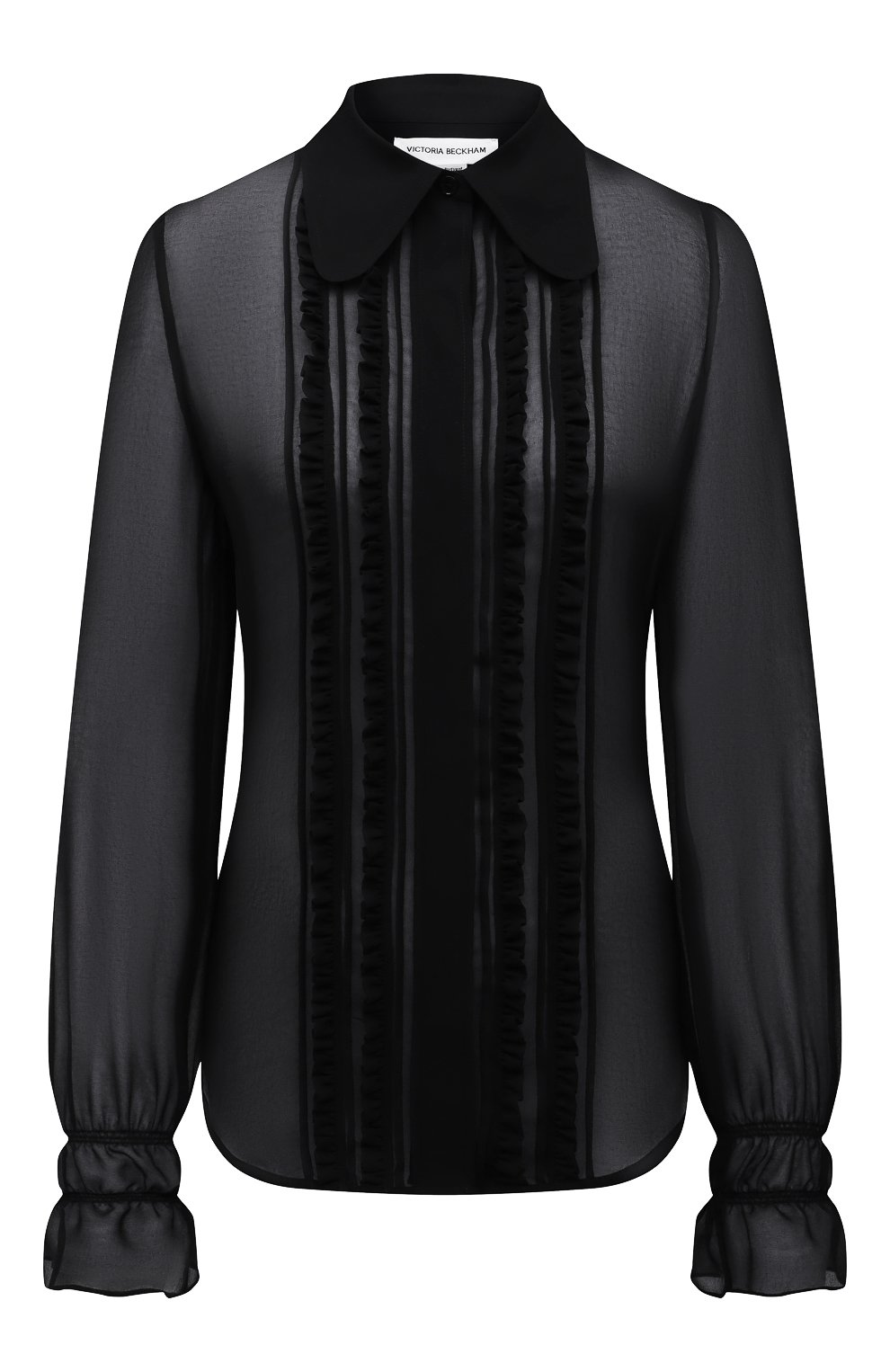 Блузка VICTORIA BECKHAM черного цвета по цене 98300 руб., арт. 1221WSH002524C, фото 1 Блузка VICTORIA BECKHAM, арт. 1221WSH002524C, фото 1