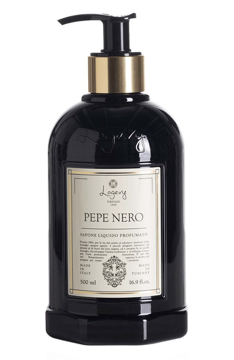 Жидкое мыло для рук pepe nero / "черный перец" (500ml) LOGEVY FIRENZE 1965 бесцветного цвета, арт. 8050519374064 | Фото 1 (Косметика кросс-кт: Уход У; Тип продукта: Мыло; Нос: Не проставлено; Назначение: Для рук; Региональные ограничения белый список (Axapta Mercury): Не проставлено)