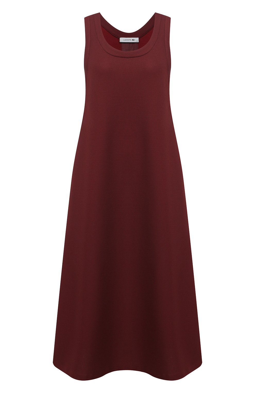 Платье-миди LACOSTE бордового цвета по цене 52860 руб., арт. EF8138, фото 1 Платье-миди LACOSTE, арт. EF8138, фото 1