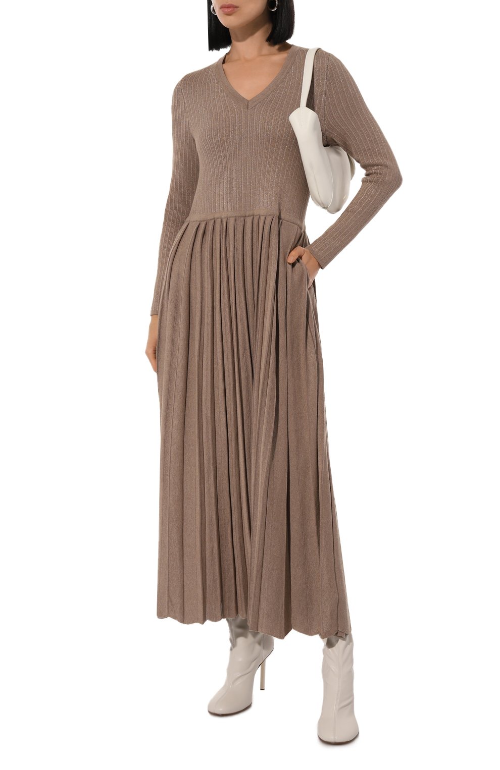 Платье из шелка и кашемира FREEAGE, арт. W25.DR113.6039.130, фото 2