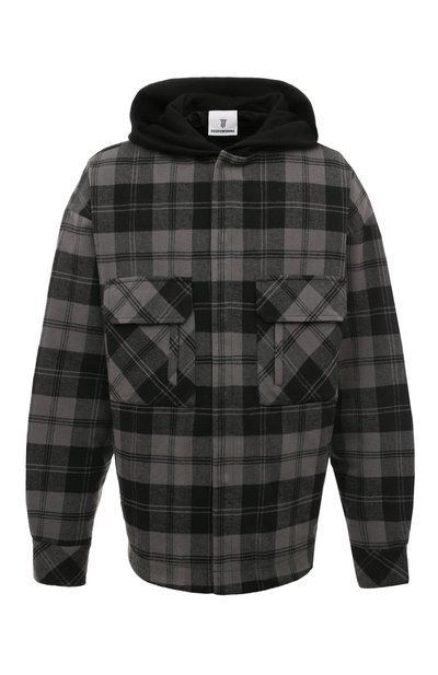 Мужская хлопковая куртка-рубашка DIEGO VENTURINO, арт. D3W4DVJKTCBGBASIC