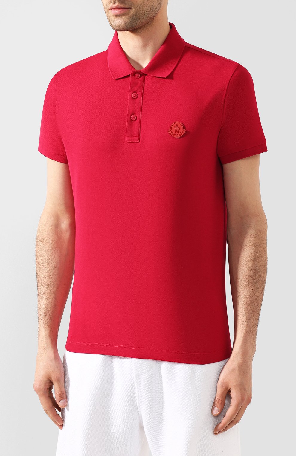 Хлопковое поло MONCLER, арт. F1-091-8A710-00-83921, фото 3