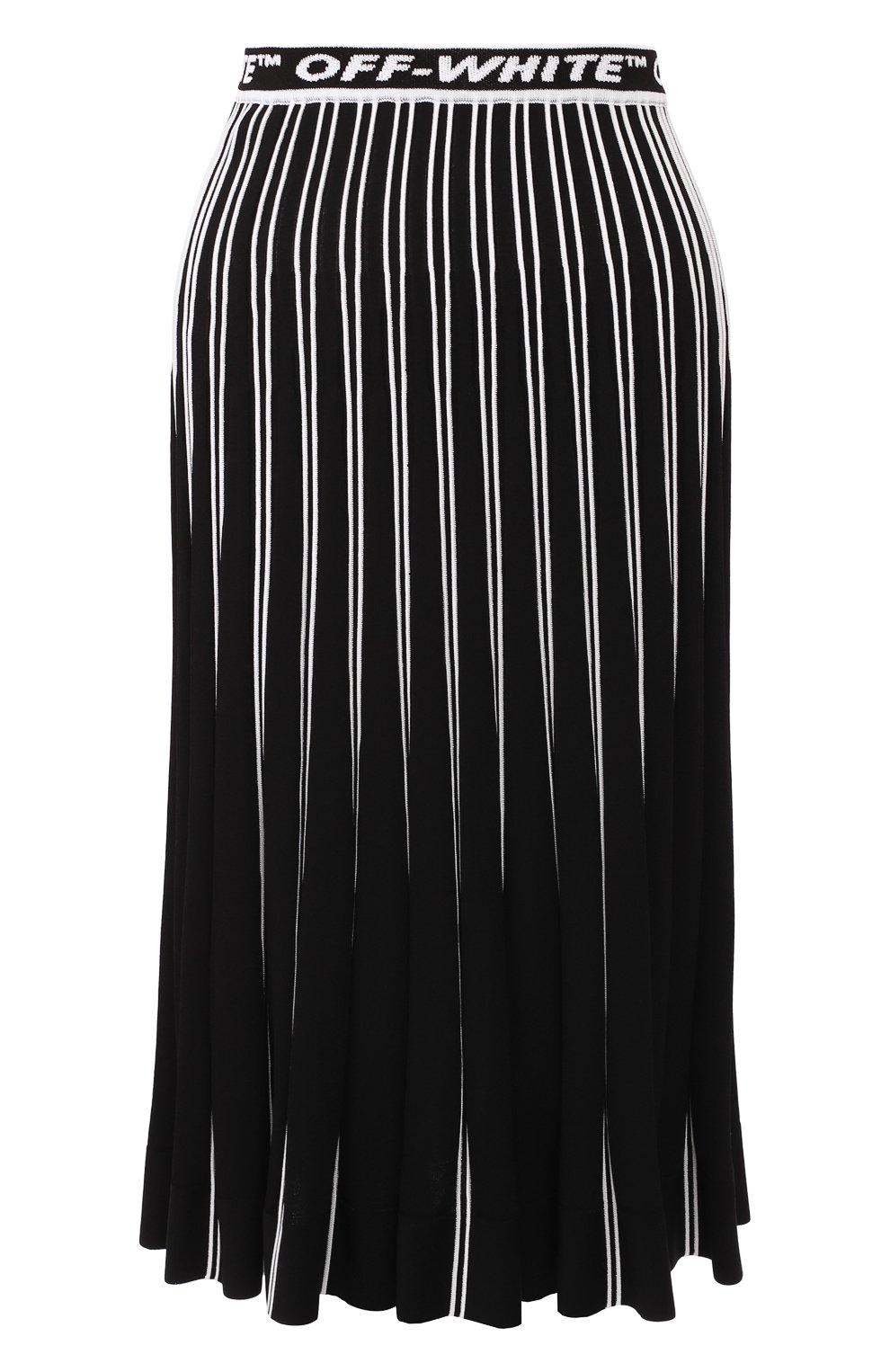 Юбка из вискозы OFF-WHITE черного цвета по цене 65850 руб., арт. 0WHL003R19C980571000, фото 1 Юбка из вискозы OFF-WHITE, арт. 0WHL003R19C980571000, фото 1
