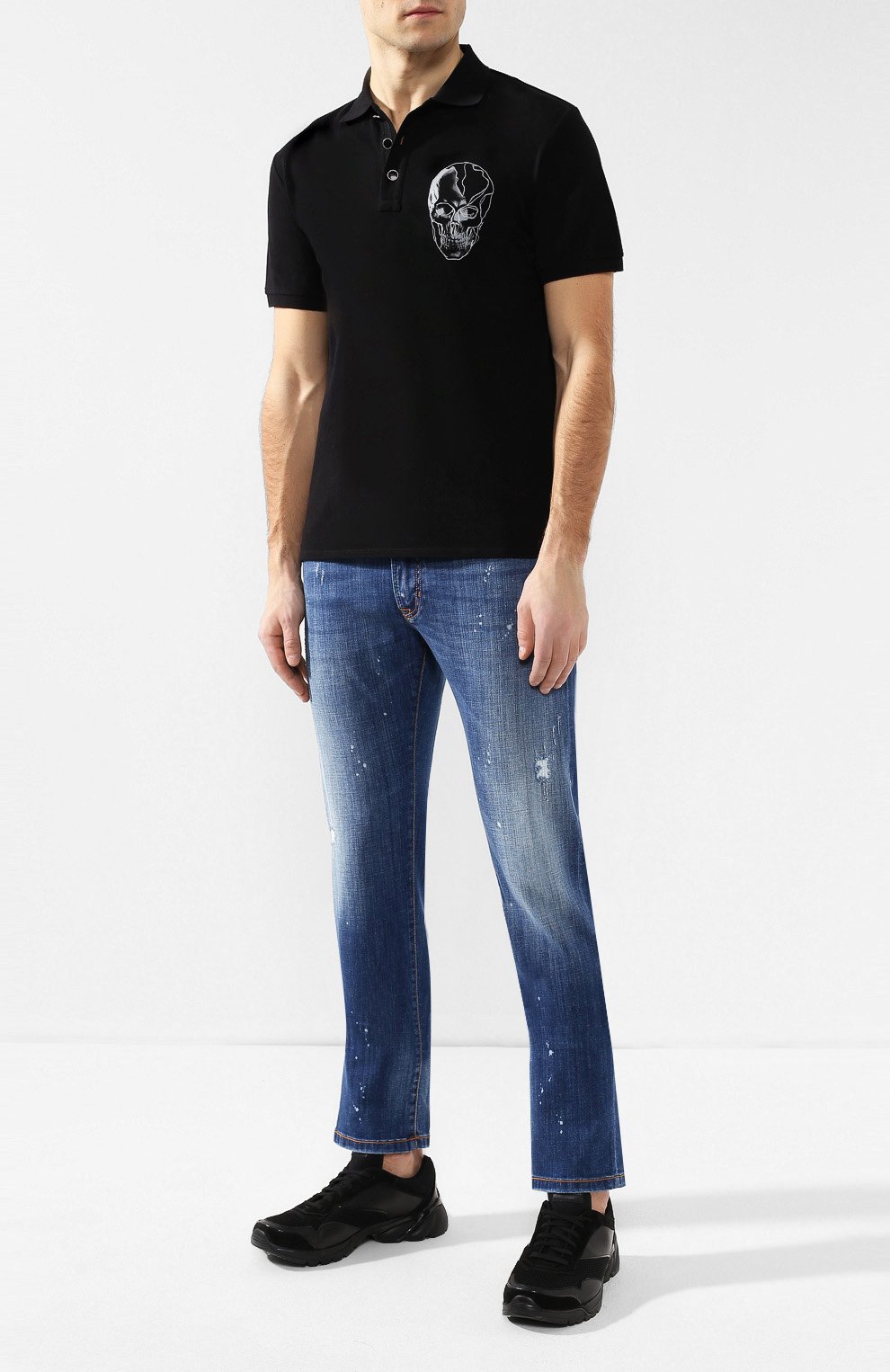 Хлопковое поло JUST CAVALLI, арт. S03GL0024/N21368, фото 2