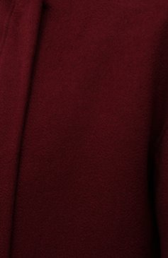 Женская парка с меховой подк�ладкой KITON бордового цвета, арт. D52692K0524A | Фото 5 (Кросс-КТ: Куртка; Материал внешний: Шерсть, Кашемир; Рукава: Длинные; Длина (верхняя одежда): До середины бедра; Материал сплава: Проставлено; Драгоценные камни: Проставлено; Стили: Кэжуэл)