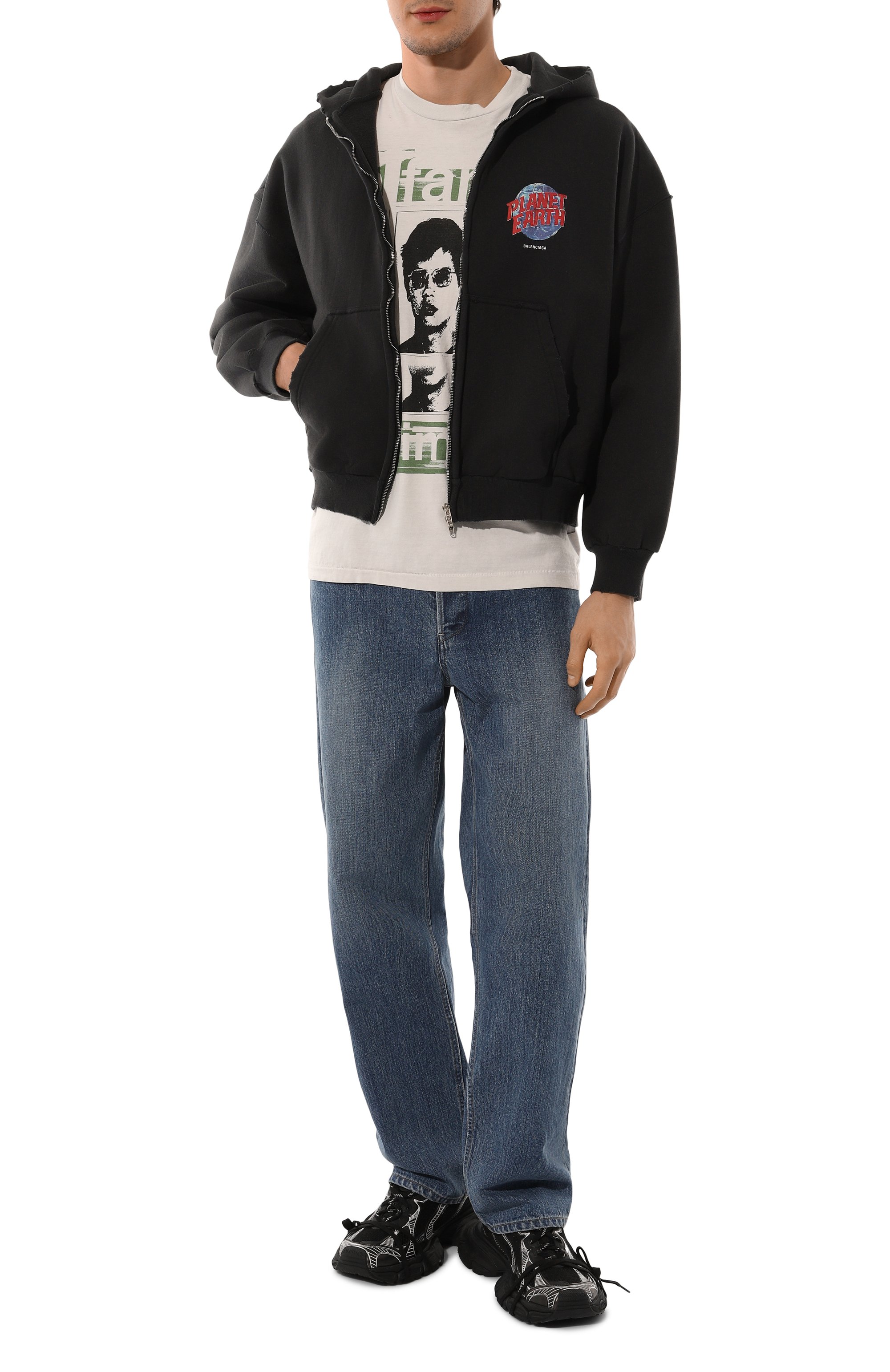 Хлопковая толстовка BALENCIAGA, арт. 803264/TRVD1, фото 2