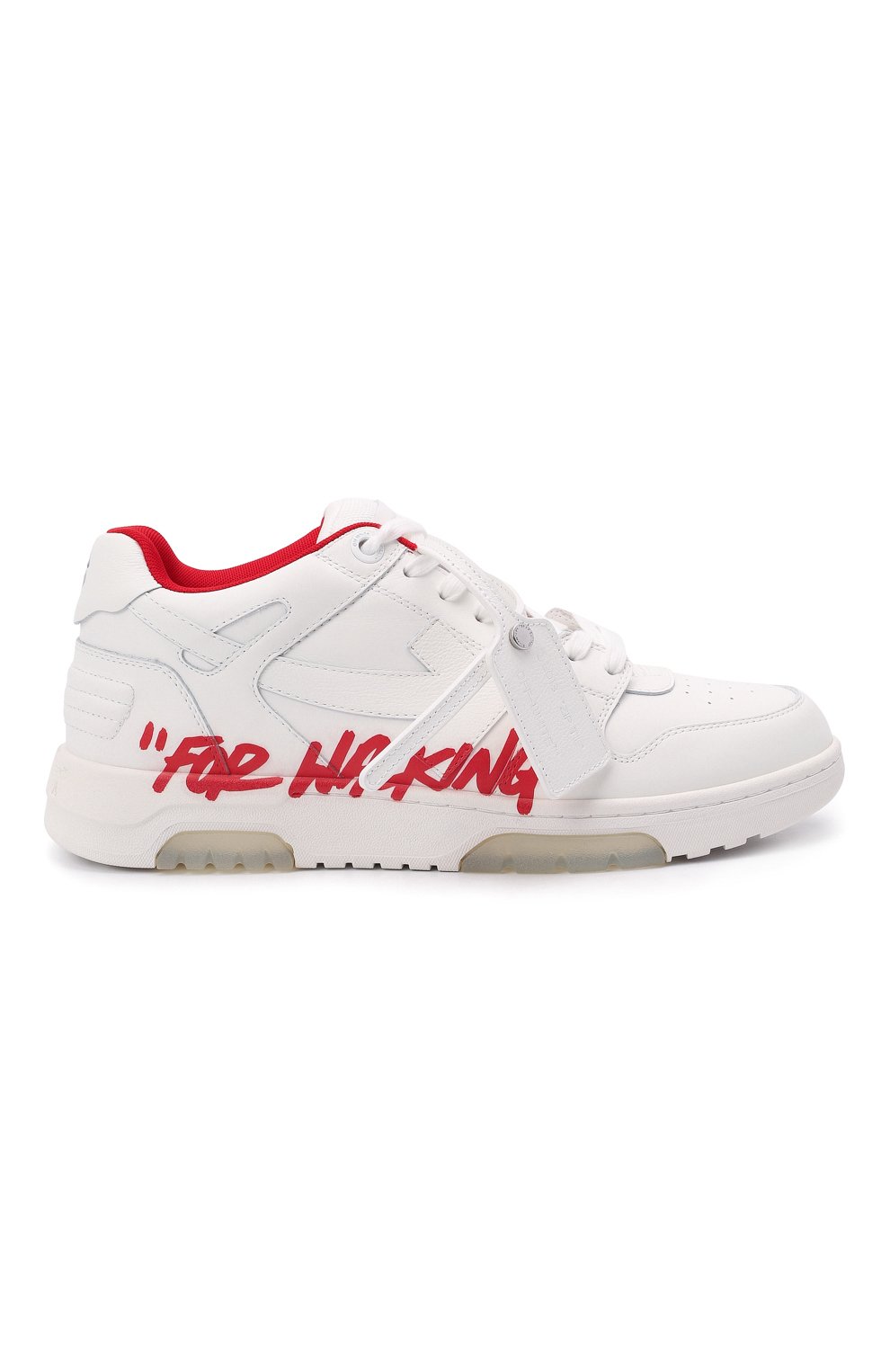 Кожаные кеды out of office OFF-WHITE, арт. 0MIA189F21LEA0030125, фото 6