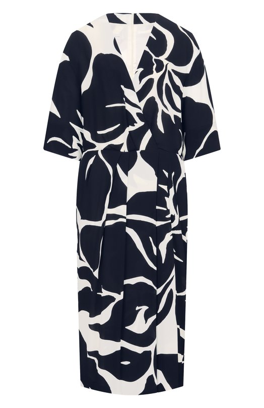 Платье из вискозы Dries Van Noten 011044/3014 Чёрно-белый 011044/3014