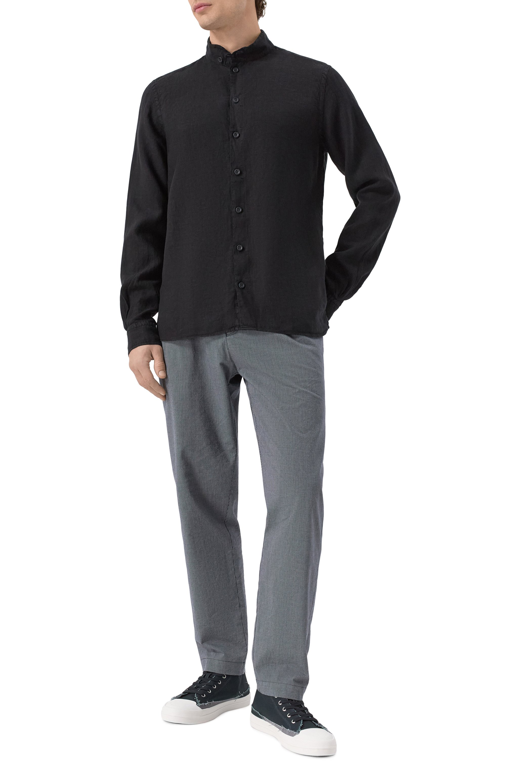 Льняная рубашка HANNES ROETHER, арт. MIL29SKE.608, фото 2