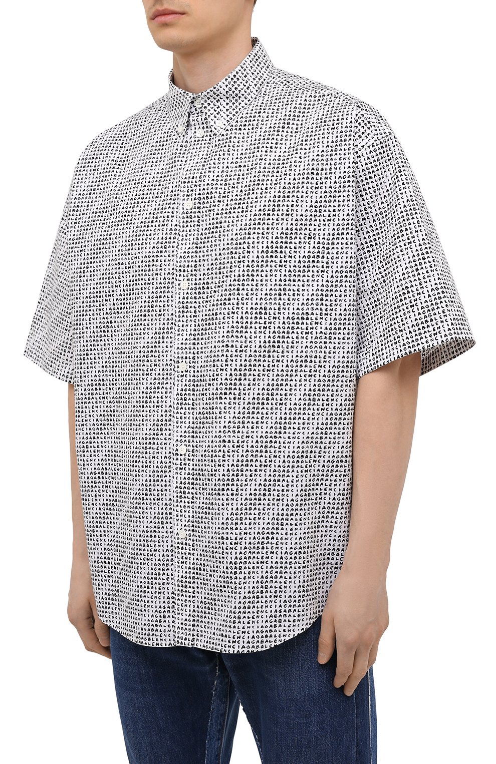 Хлопковая рубашка BALENCIAGA, арт. 647354/TKL40, фото 3