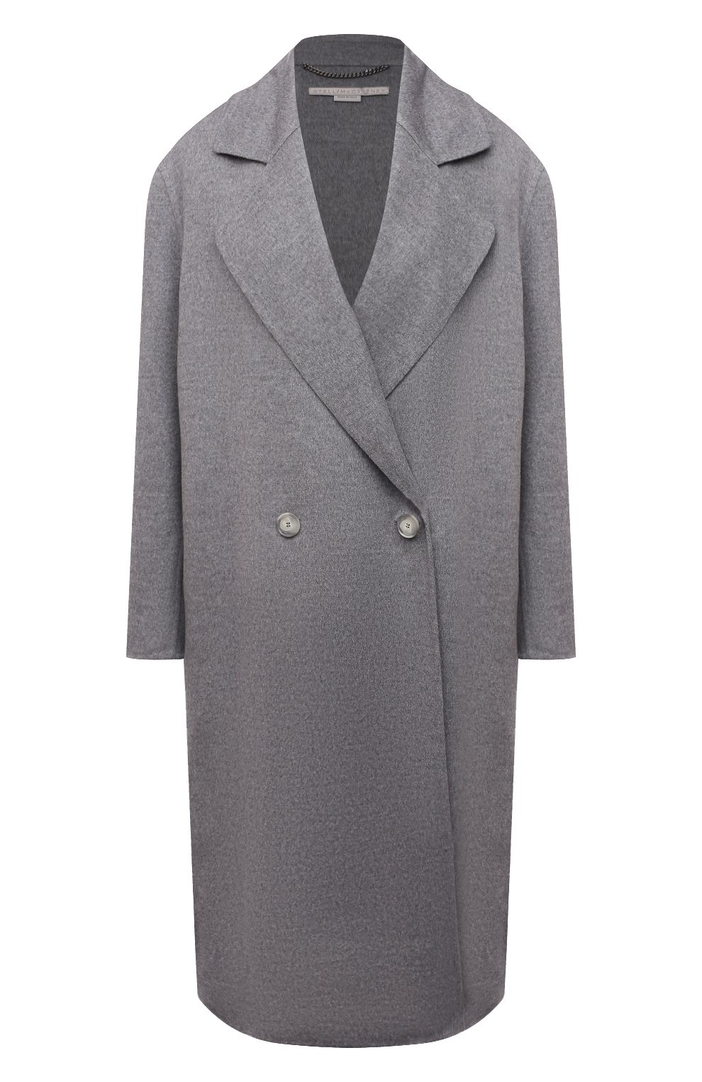 Шерстяное пальто STELLA MCCARTNEY светло-серого цвета по цене 213500 руб., арт. 602900/SPB05, фото 1 Шерстяное пальто STELLA MCCARTNEY, арт. 602900/SPB05, фото 1