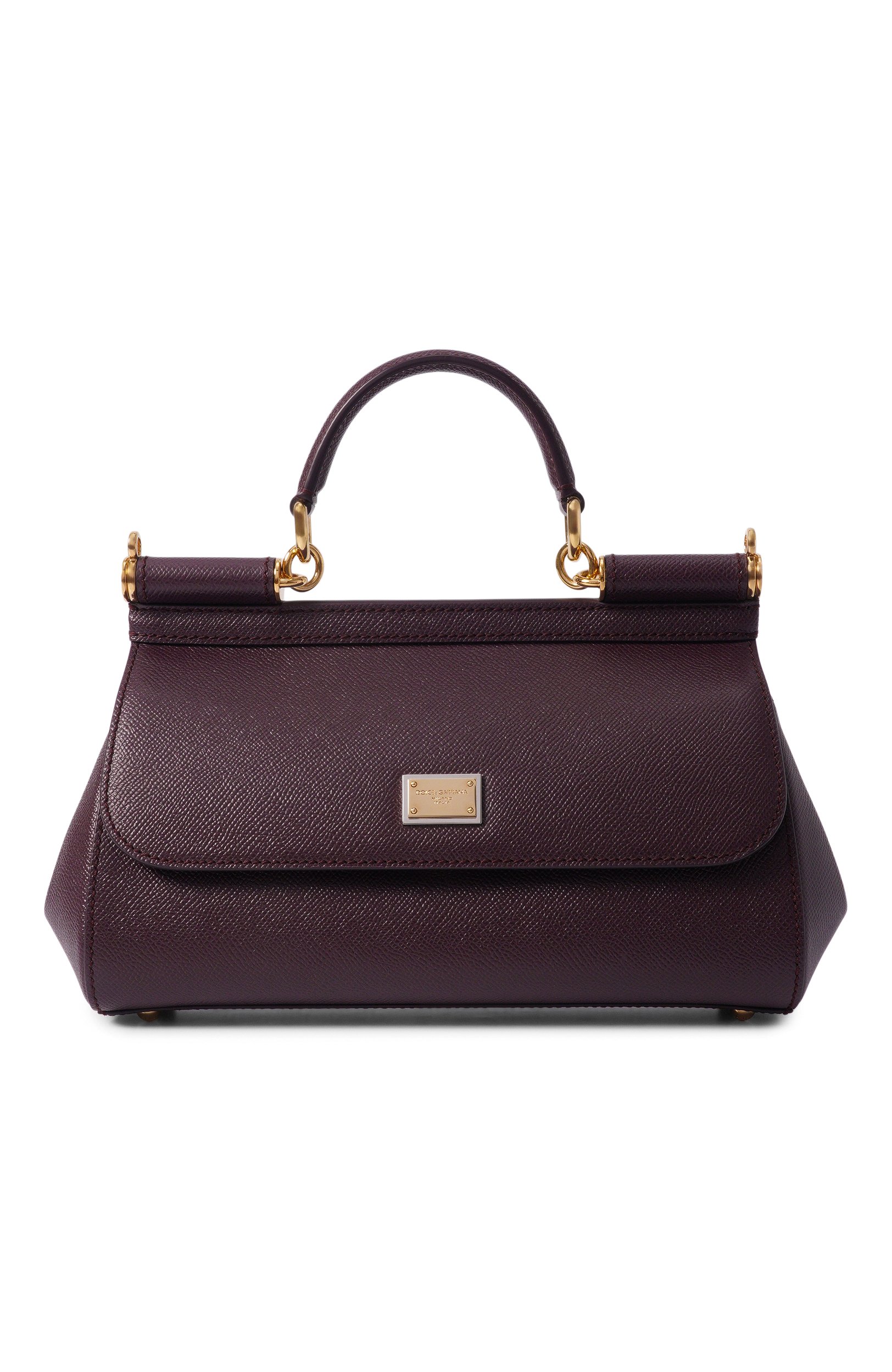 Сумка sicily DOLCE & GABBANA бордового цвета по цене 145200 руб., арт. BB7652/B1001_1, фото 1 Сумка sicily DOLCE & GABBANA, арт. BB7652/B1001_1, фото 1