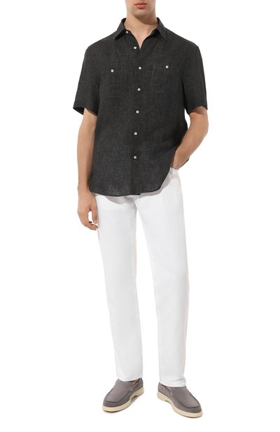 Мужская льняная рубашка BRUNELLO CUCINELLI, арт. MF6300635