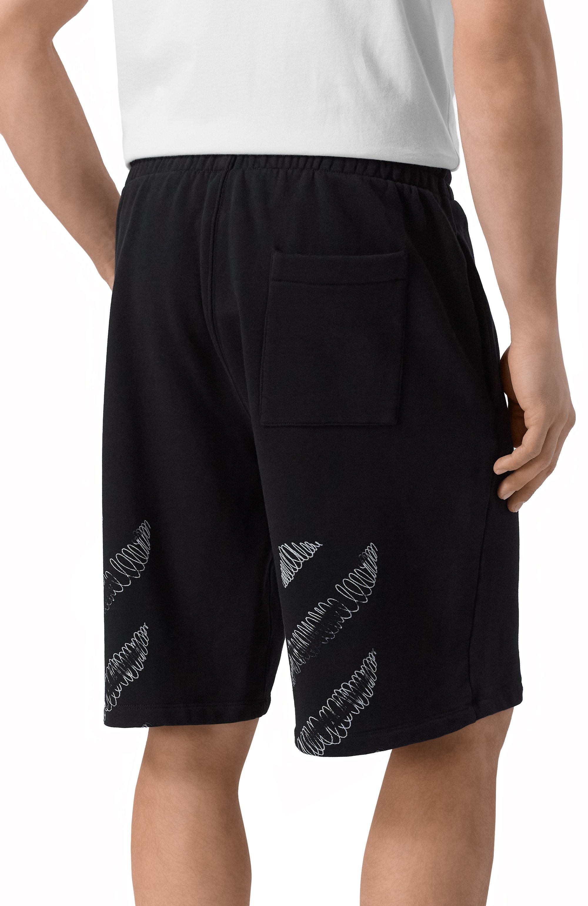 Хлопковые шорты OFF-WHITE, арт. 0MCI013F25FLE007, фото 4