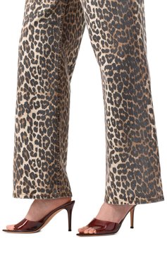 Женские мюли elle 85 GIANVITO ROSSI коричневого цвета, арт. G11050.85RIC.GSVBR0B | Фото 3 (Драгоценные камни: Проставлено; Материал сплава: Проставлено; Каблук высота: Высокий; Материал внешний: Эк�окожа; Подошва: Плоская; Материал внутренний: Натуральная кожа; Каблук тип: Шпилька)