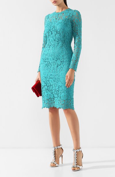 Кружевное платье с круглым вырезом DOLCE & GABBANA, арт. F6MX2T/HLMHW, фото 2