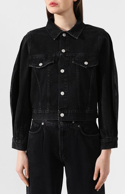 Джинсовая куртка AGOLDE серого цвета по цене 36300 руб., арт. A5012-1139, фото 3 Джинсовая куртка AGOLDE, арт. A5012-1139, фото 3