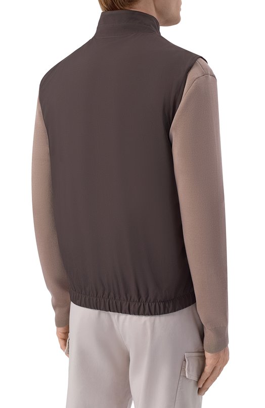 Двусторонний жилет Loro Piana FAP9759 Коричневый  FAP9759 Фото 4
