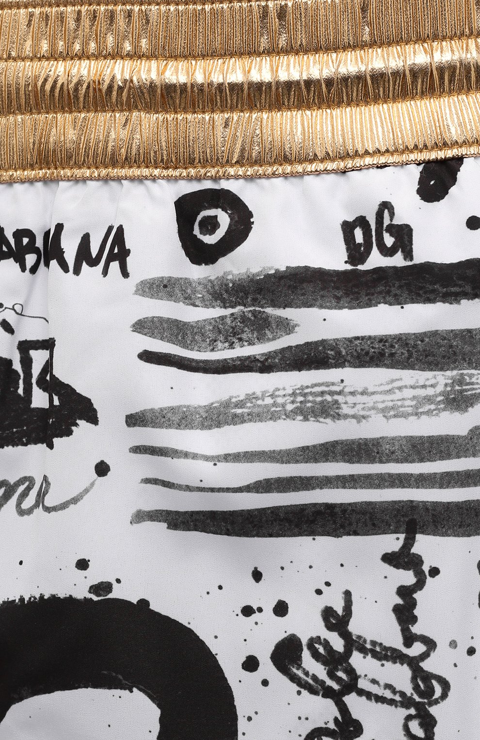 Плавки-шорты DOLCE & GABBANA черно-белого цвета по цене 49950 руб., арт. M4B53T/HSM57, фото 5 Плавки-шорты DOLCE & GABBANA, арт. M4B53T/HSM57, фото 5