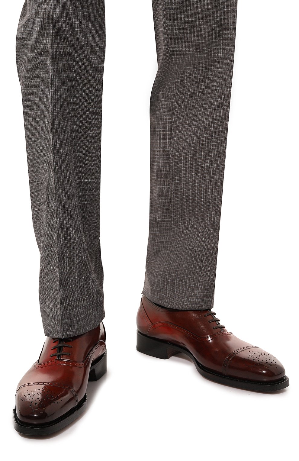 Кожаные оксфорды SANTONI, арт. MLWG17625DD2HSC2, фото 3