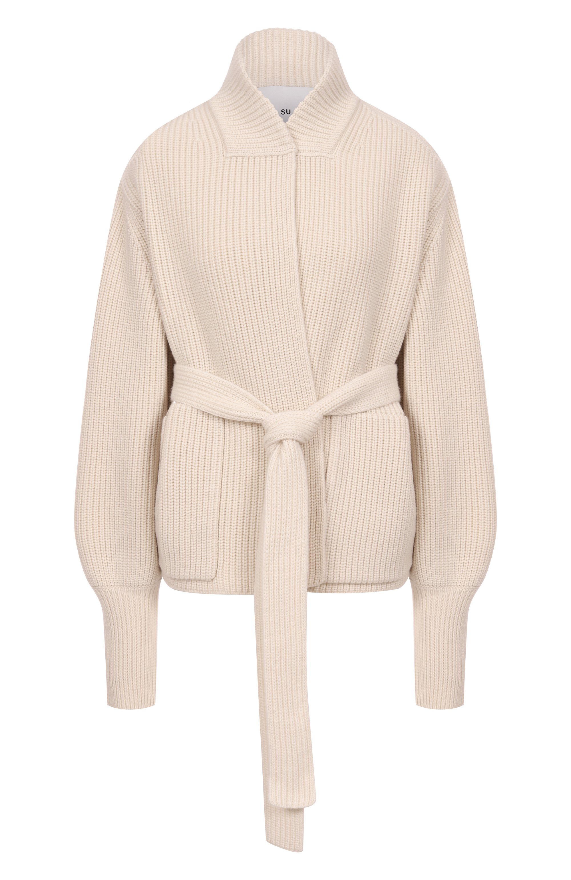 Кашемировый кардиган SASUPHI кремового цвета по цене 313000 руб., арт. W25707/WS, фото 1 Кашемировый кардиган SASUPHI, арт. W25707/WS, фото 1