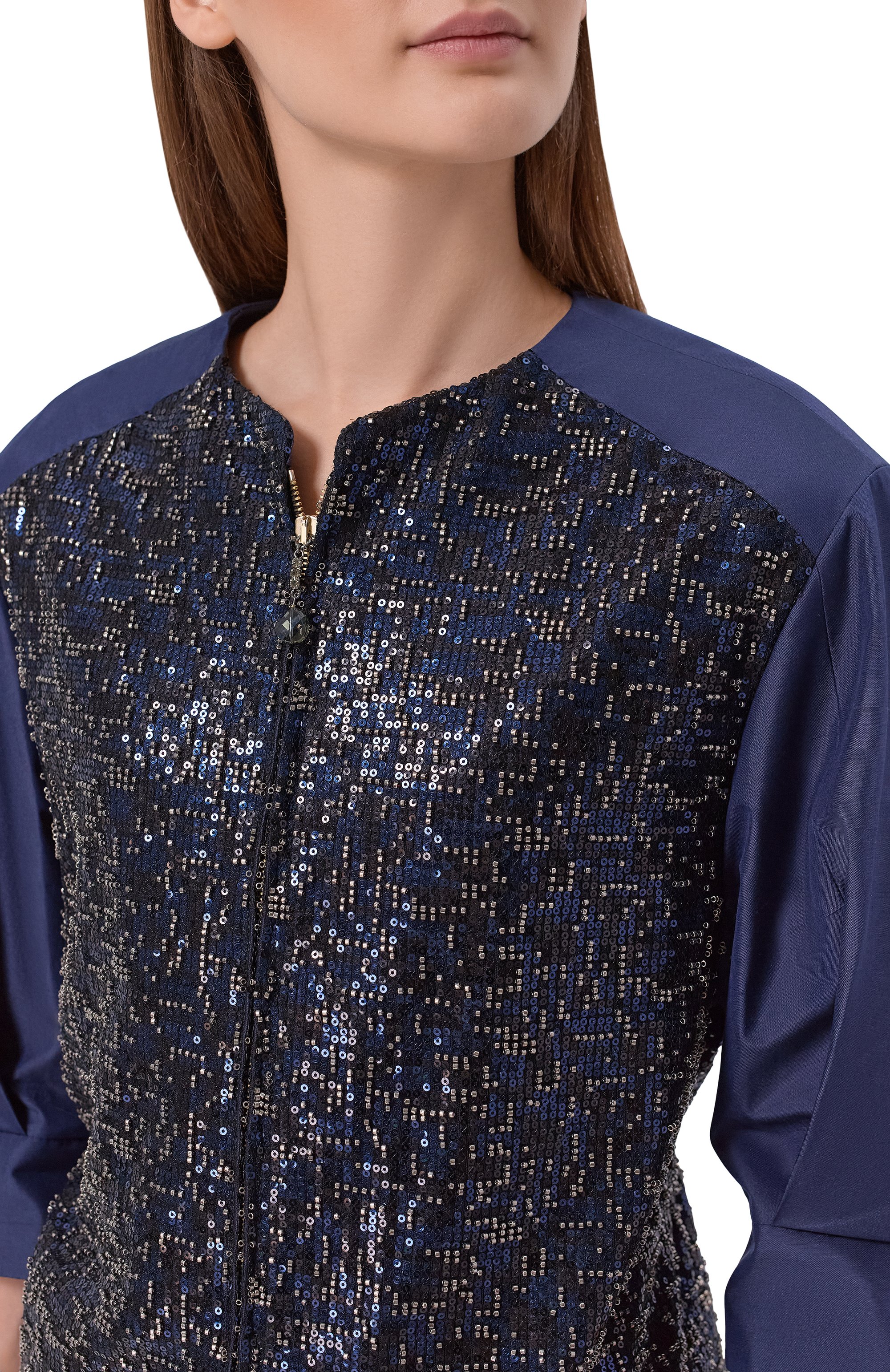 Жакет с отделкой пайетками и бисером GIORGIO ARMANI, арт. GW003524/AF29725, фото 5