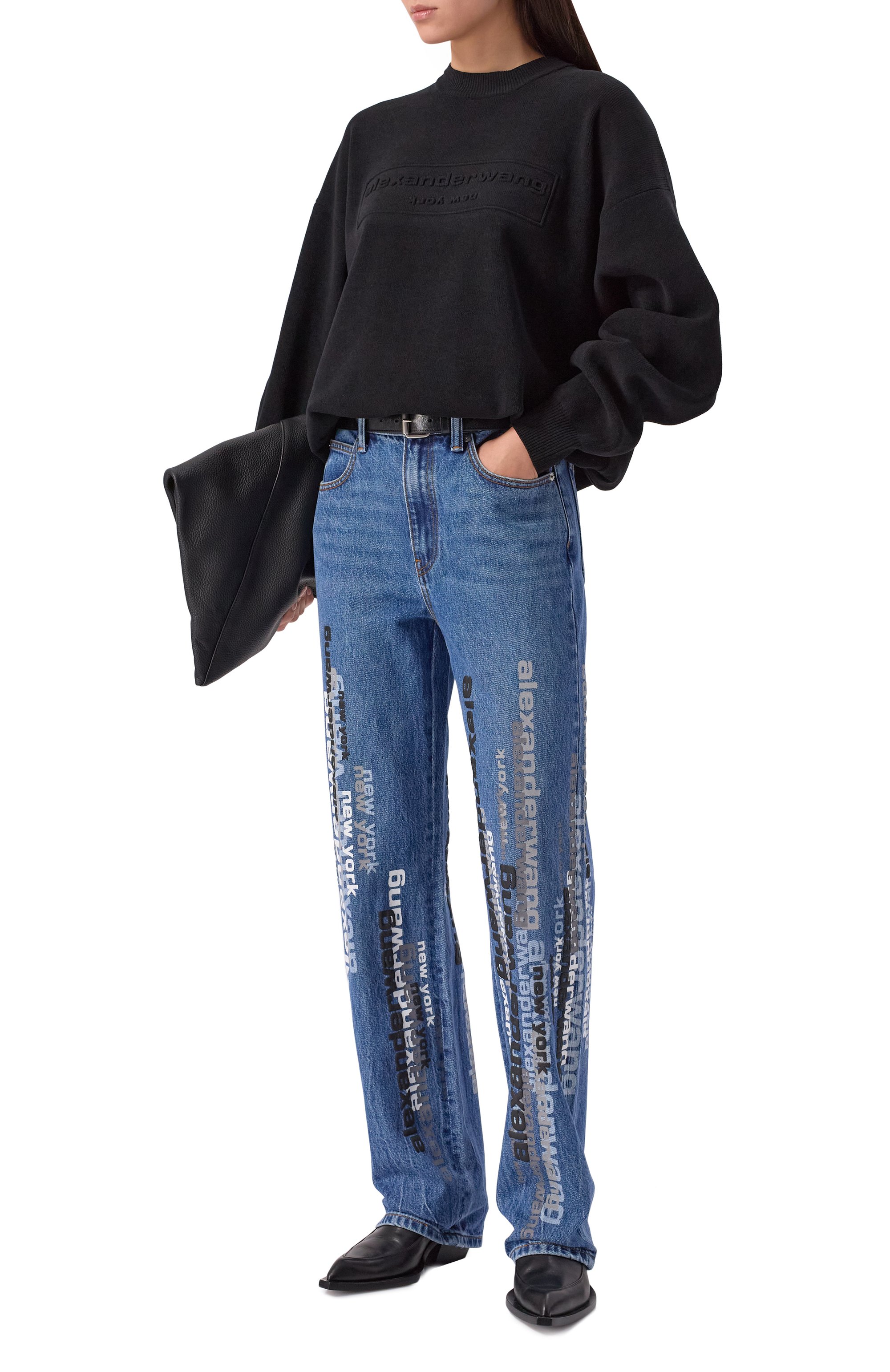 Джинсы ALEXANDER WANG синего цвета по цене 89950 руб., арт. 4DC4254871, фото 2 Джинсы ALEXANDER WANG, арт. 4DC4254871, фото 2