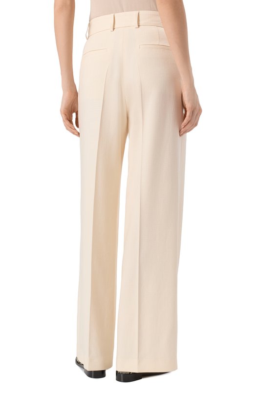 Брюки из вискозы MSGM 3841MDP16/257106 Кремовый  3841MDP16/257106 Фото 4