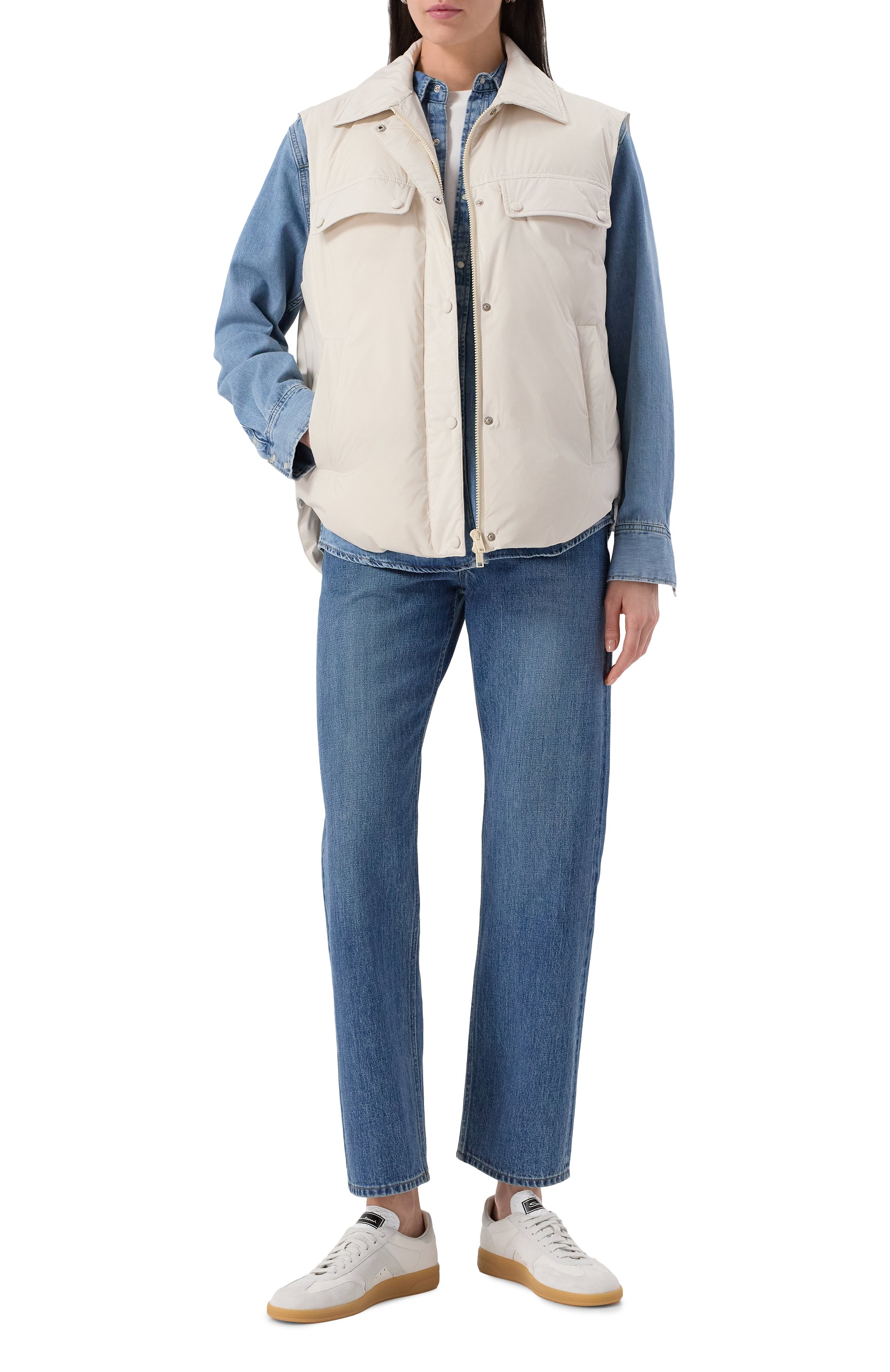 Пуховый жилет YVES SALOMON, арт. 25EFG02274K34W/A1064, фото 2