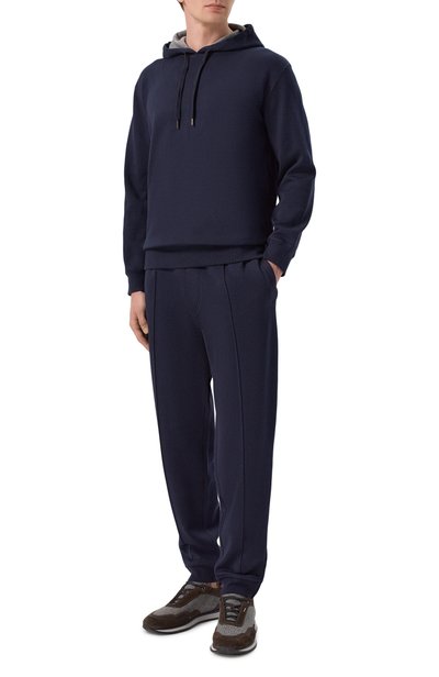Джоггеры из хлопка и кашемира BRUNELLO CUCINELLI, арт. MM8313263G, фото 2