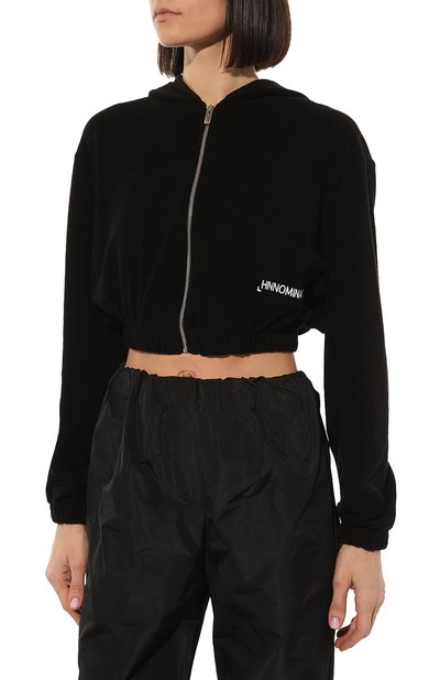 Хлопковая толстовка HINNOMINATE черного цвета по цене 13450 руб., арт. HDS3/HNW765, фото 3 Хлопковая толстовка HINNOMINATE, арт. HDS3/HNW765, фото 3