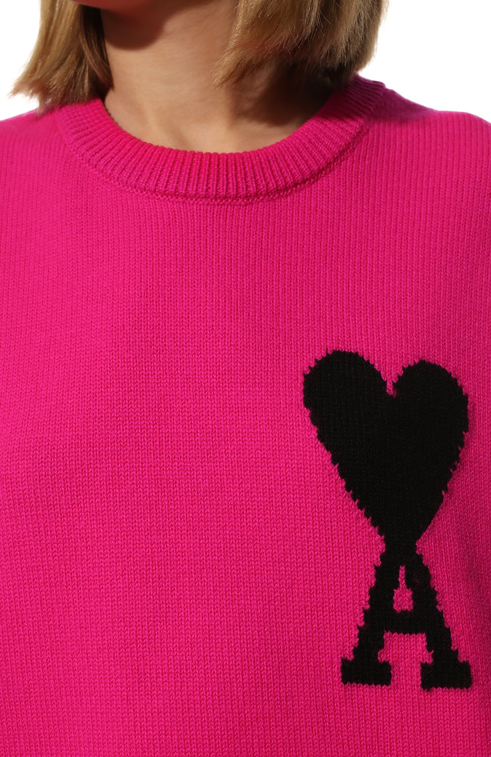 Шерстяной свитер AMI, арт. UKS002.018, фото 5