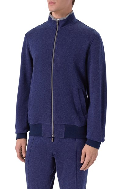 Толстовка CAPOBIANCO темно-синего цвета по цене 106000 руб., арт. 19M457.CM00./58, фото 3 Толстовка CAPOBIANCO, арт. 19M457.CM00./58, фото 3