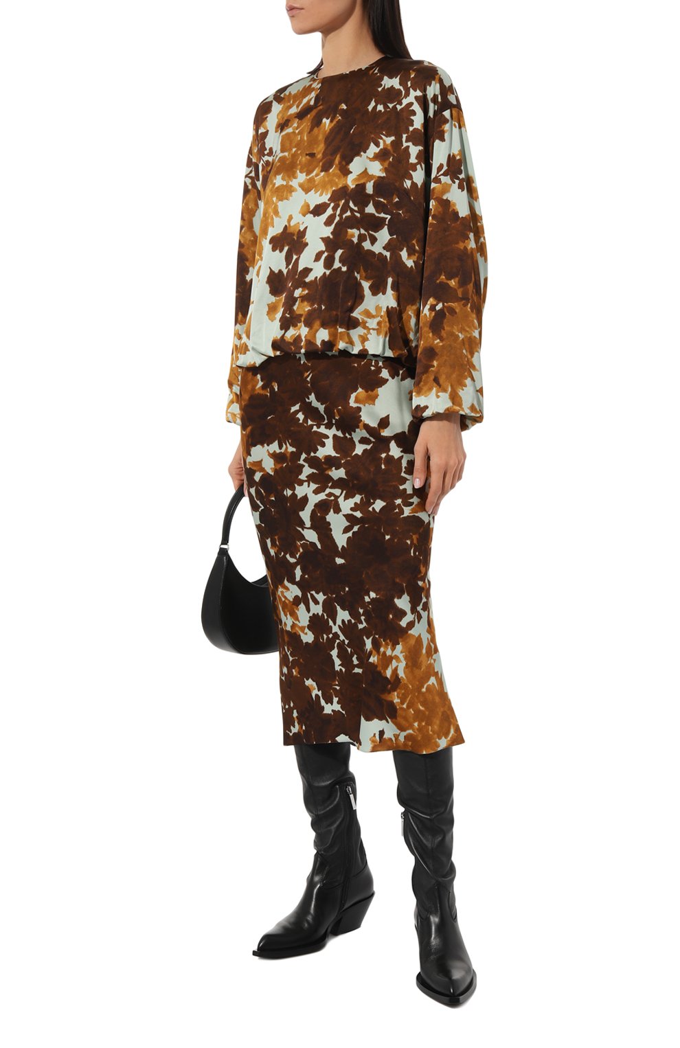 Юбка из вискозы DRIES VAN NOTEN, арт. 232-010829-7140, фото 2