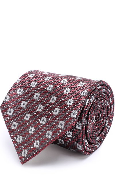 Мужской шелковый галстук с узором ZEGNA, арт. Z2E72/1XW