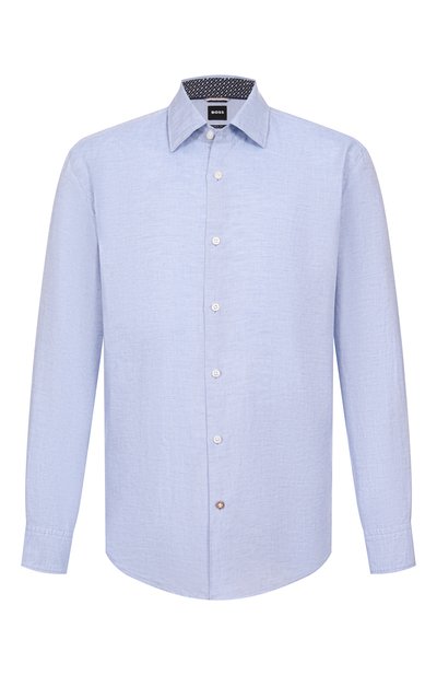 Мужская рубашка изо льна и хлопка BOSS, арт. 50539531